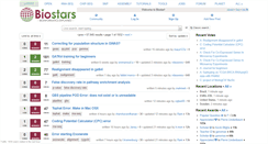 Desktop Screenshot of biostars.org