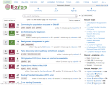 Tablet Screenshot of biostars.org